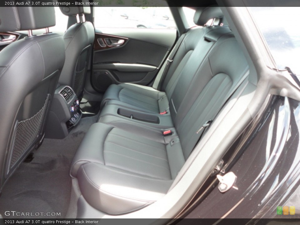Black Interior Rear Seat for the 2013 Audi A7 3.0T quattro Prestige #68492527