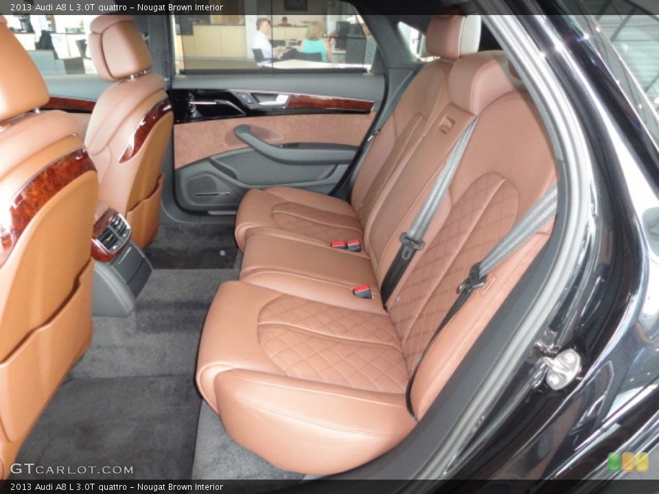 Nougat Brown Interior Rear Seat for the 2013 Audi A8 L 3.0T quattro #68492614