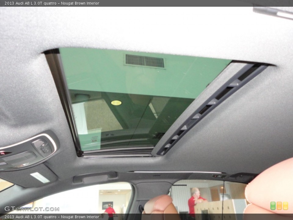 Nougat Brown Interior Sunroof for the 2013 Audi A8 L 3.0T quattro #68492638