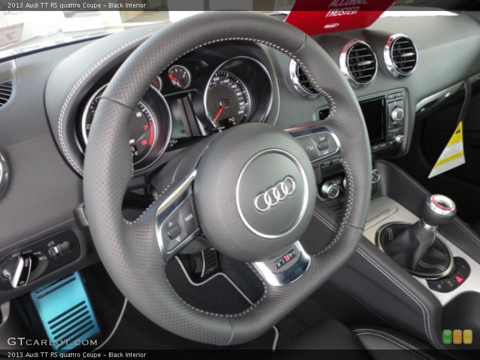 Black Interior Steering Wheel for the 2013 Audi TT RS quattro Coupe #68492926