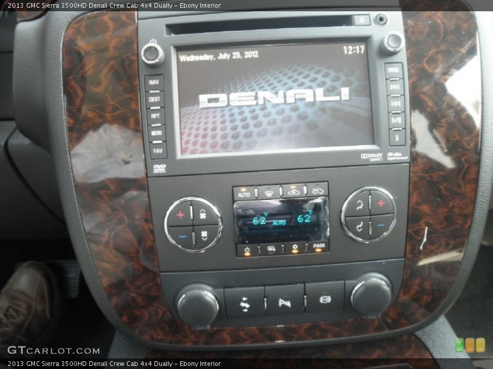Ebony Interior Controls for the 2013 GMC Sierra 3500HD Denali Crew Cab 4x4 Dually #68493334