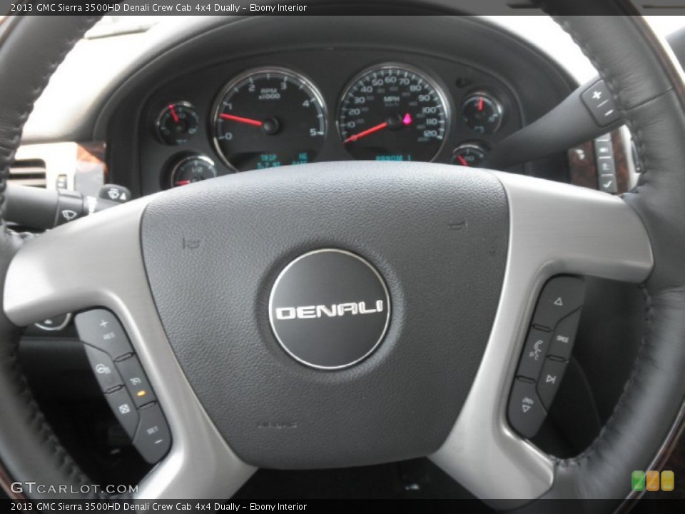 Ebony Interior Steering Wheel for the 2013 GMC Sierra 3500HD Denali Crew Cab 4x4 Dually #68493352