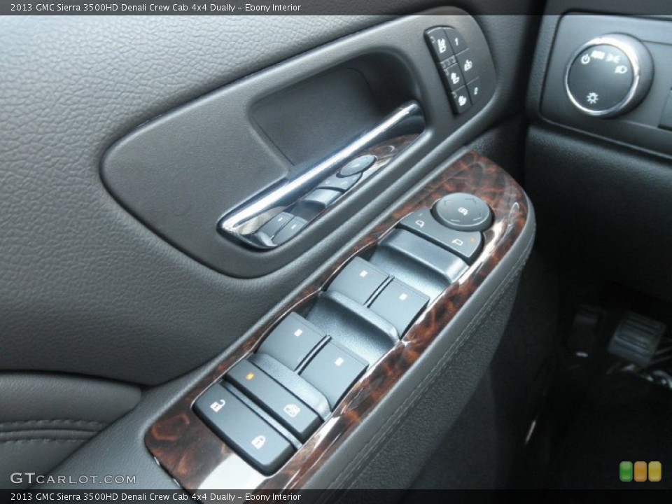 Ebony Interior Controls for the 2013 GMC Sierra 3500HD Denali Crew Cab 4x4 Dually #68493362