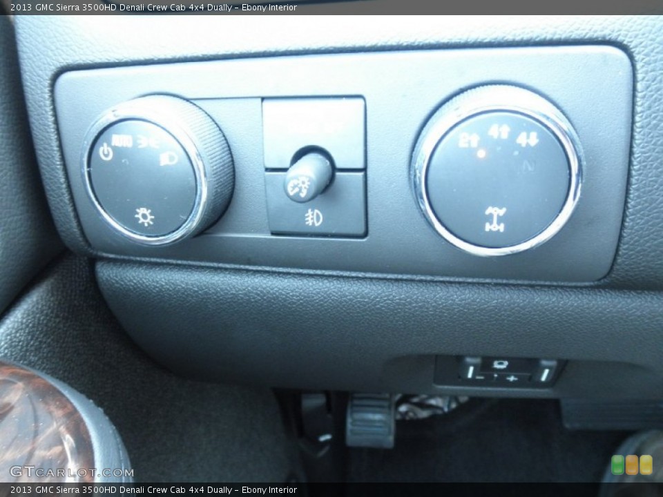 Ebony Interior Controls for the 2013 GMC Sierra 3500HD Denali Crew Cab 4x4 Dually #68493370