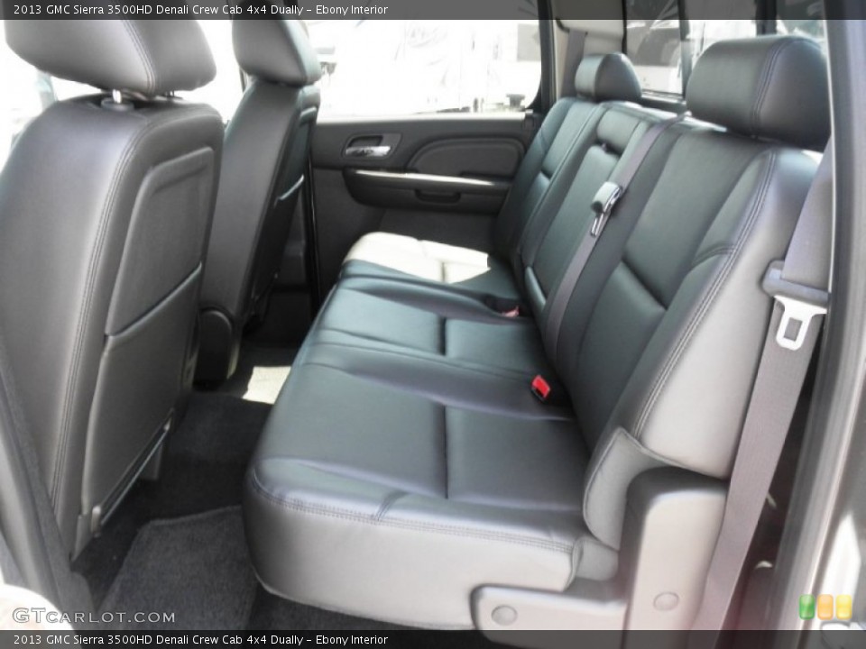 Ebony Interior Rear Seat for the 2013 GMC Sierra 3500HD Denali Crew Cab 4x4 Dually #68493409