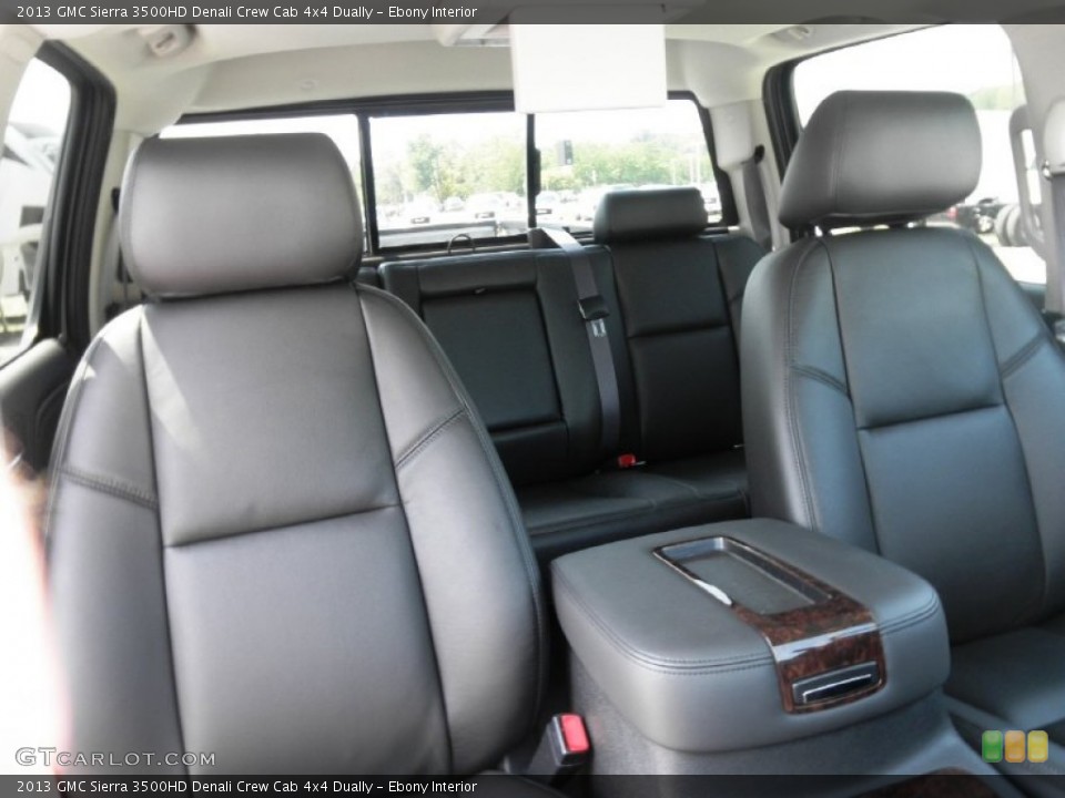 Ebony Interior Photo for the 2013 GMC Sierra 3500HD Denali Crew Cab 4x4 Dually #68493466