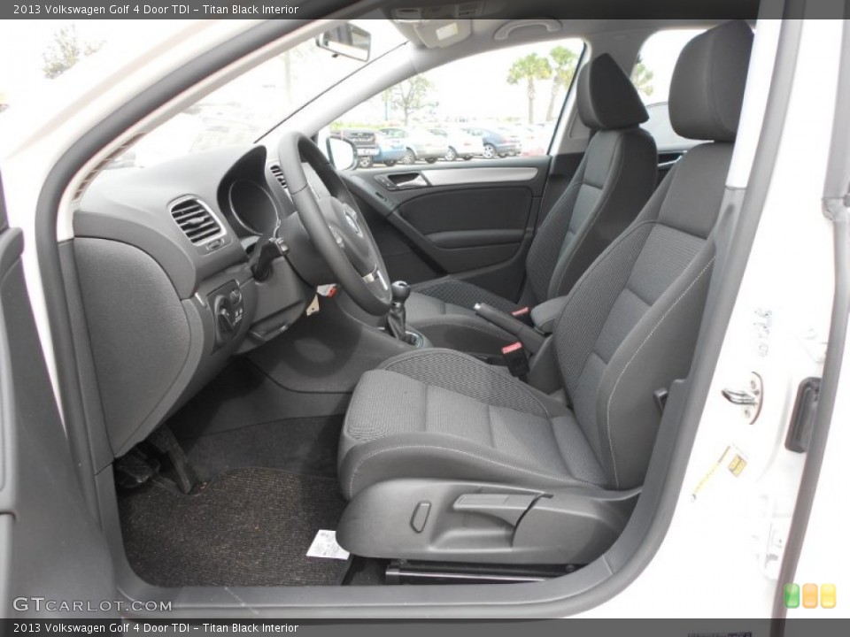 Titan Black Interior Photo for the 2013 Volkswagen Golf 4 Door TDI #68494393