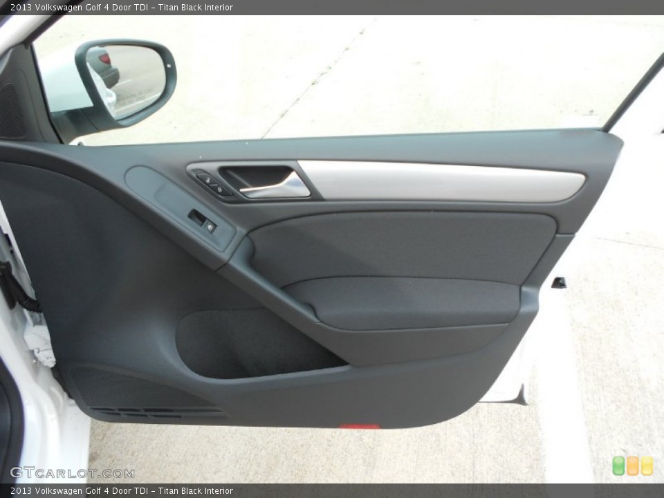 Titan Black Interior Door Panel for the 2013 Volkswagen Golf 4 Door TDI #68494402