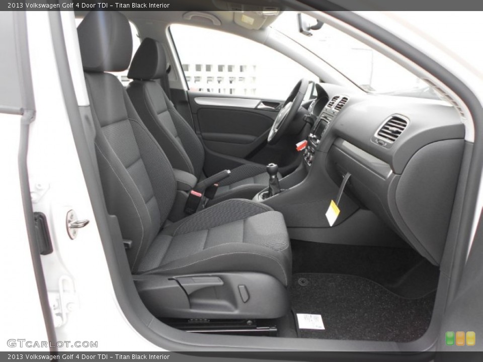 Titan Black Interior Photo for the 2013 Volkswagen Golf 4 Door TDI #68494429