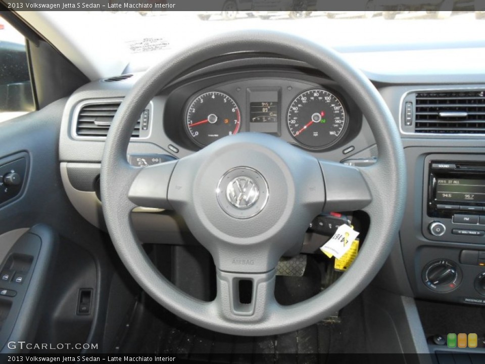 Latte Macchiato Interior Steering Wheel for the 2013 Volkswagen Jetta S Sedan #68494669