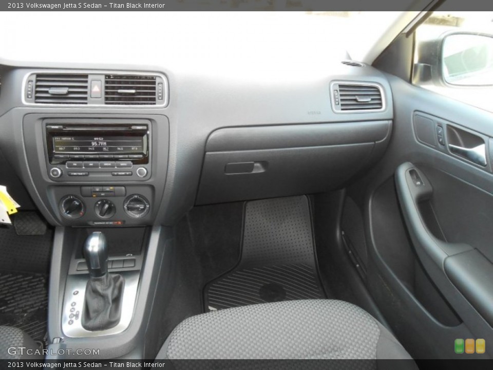 Titan Black Interior Dashboard for the 2013 Volkswagen Jetta S Sedan #68494867