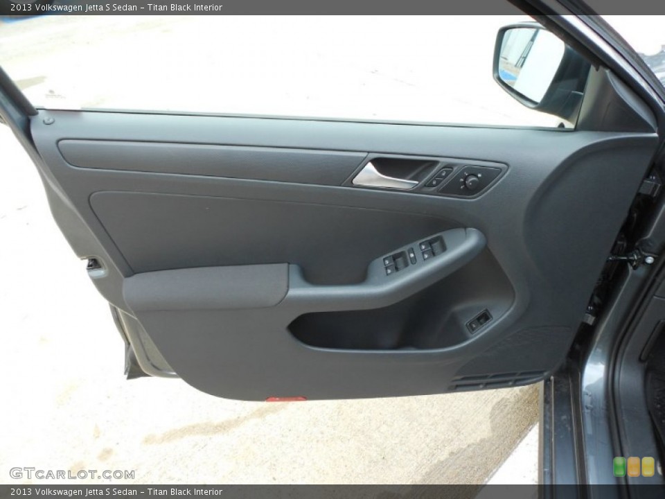 Titan Black Interior Door Panel for the 2013 Volkswagen Jetta S Sedan #68495092