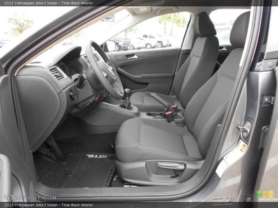 Titan Black Interior Photo for the 2013 Volkswagen Jetta S Sedan #68495104