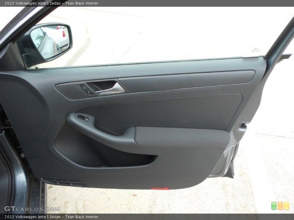 Titan Black Interior Door Panel for the 2013 Volkswagen Jetta S Sedan #68495110