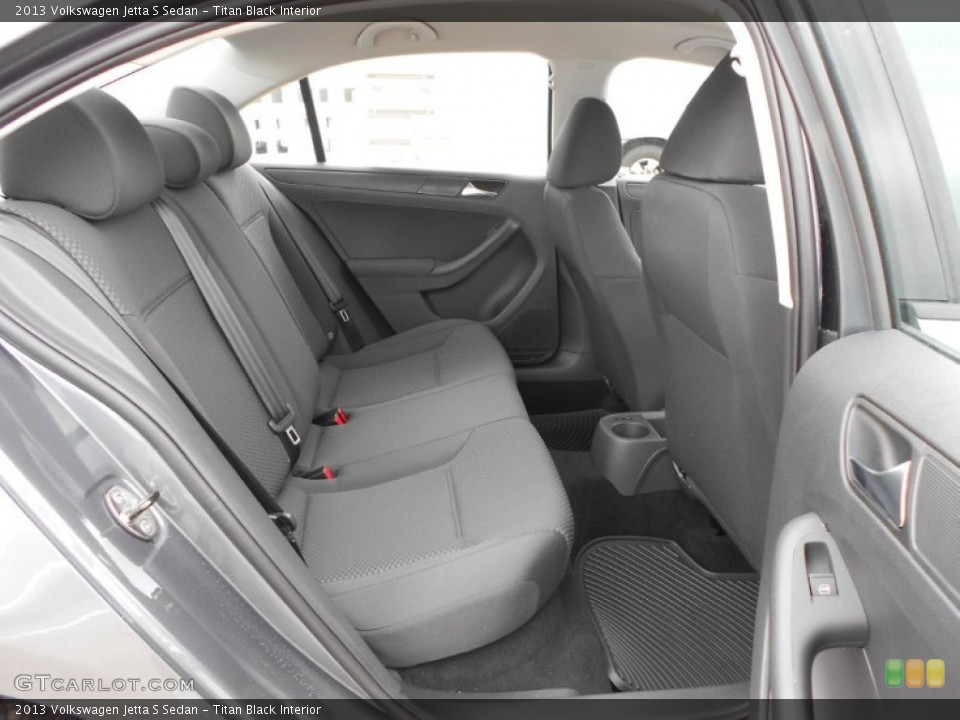Titan Black Interior Rear Seat for the 2013 Volkswagen Jetta S Sedan #68495128