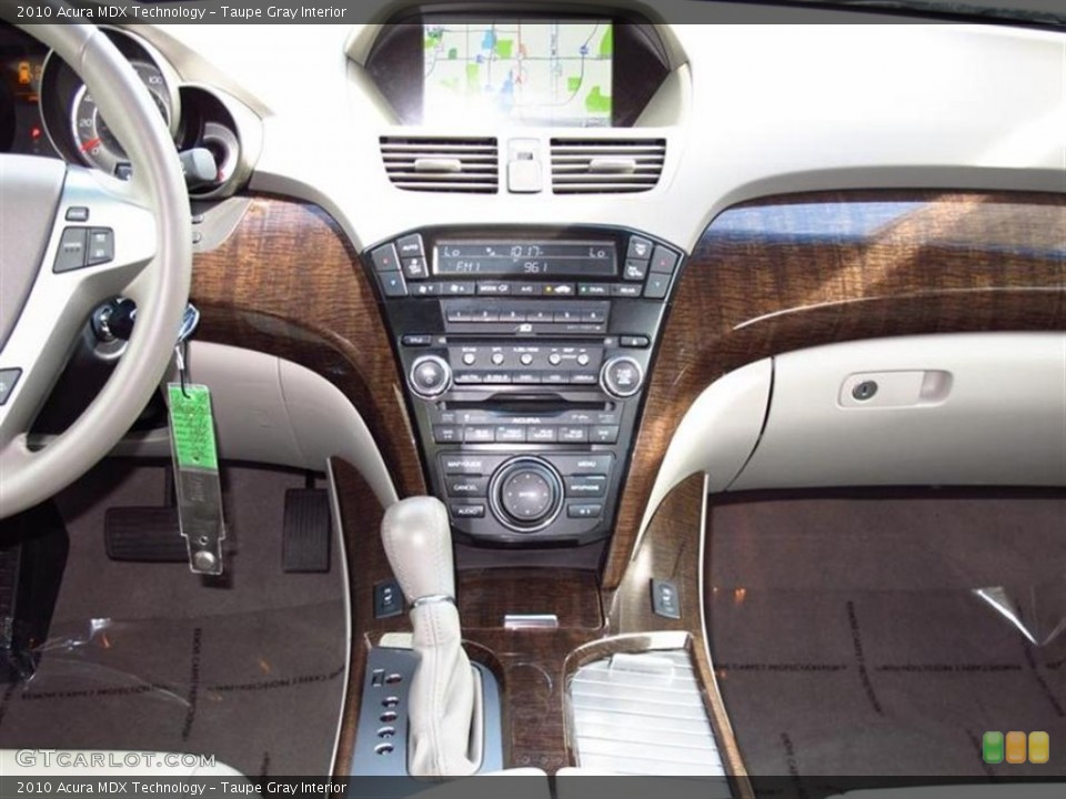Taupe Gray Interior Controls for the 2010 Acura MDX Technology #68496229