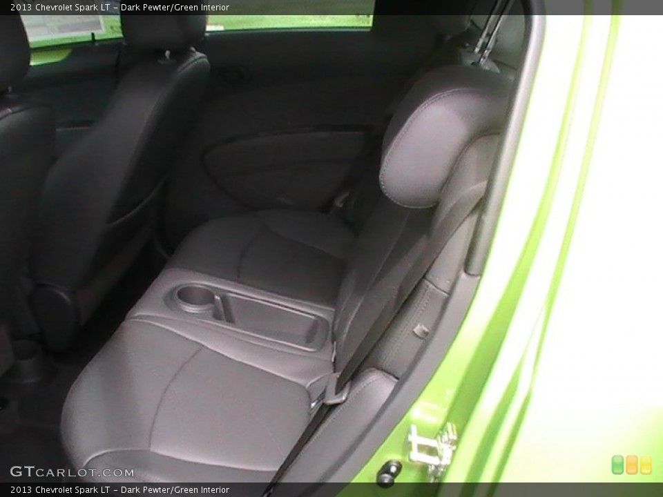 Dark Pewter/Green Interior Rear Seat for the 2013 Chevrolet Spark LT #68499142