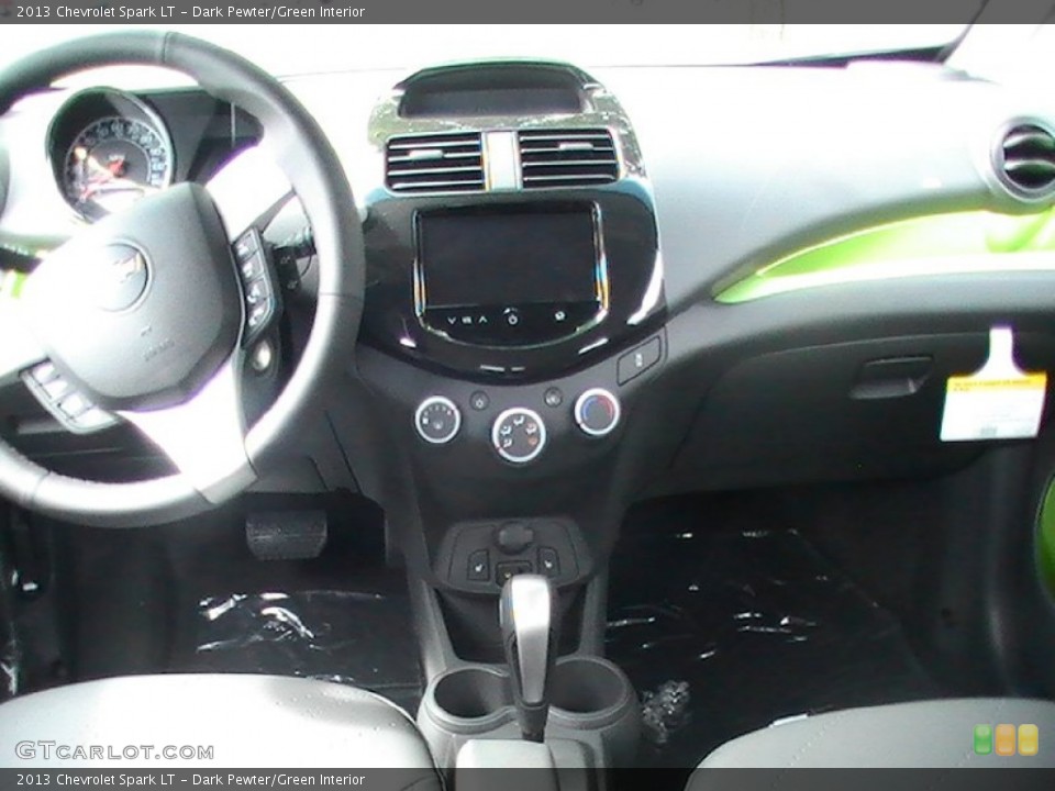 Dark Pewter/Green Interior Dashboard for the 2013 Chevrolet Spark LT #68499156
