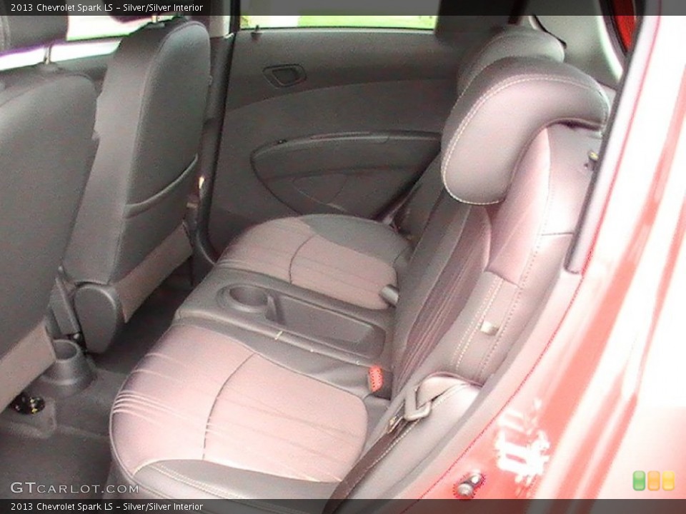 Silver/Silver Interior Rear Seat for the 2013 Chevrolet Spark LS #68499250