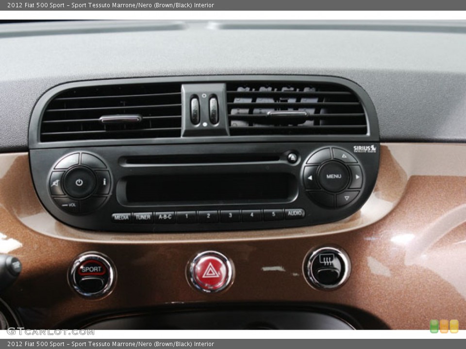 Sport Tessuto Marrone/Nero (Brown/Black) Interior Audio System for the 2012 Fiat 500 Sport #68499550
