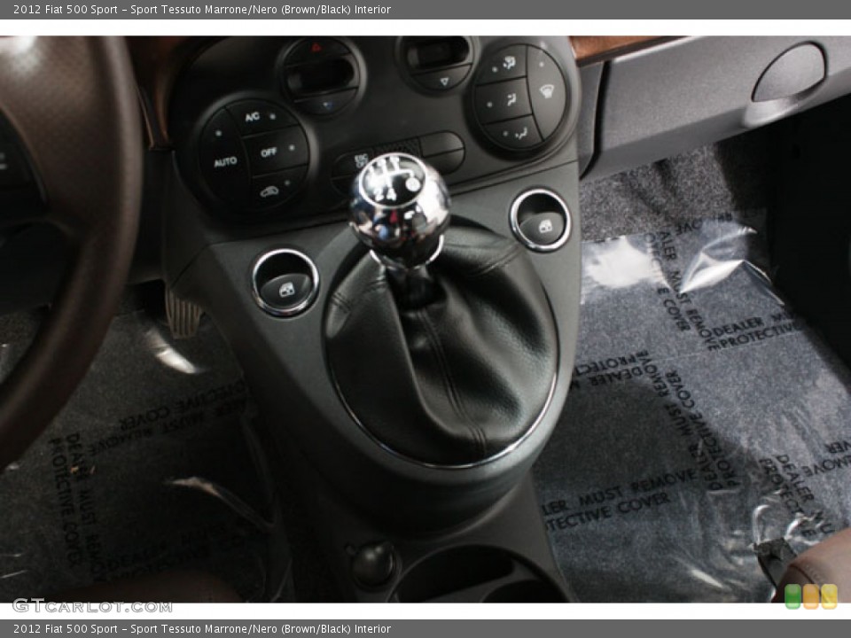 Sport Tessuto Marrone/Nero (Brown/Black) Interior Transmission for the 2012 Fiat 500 Sport #68499565