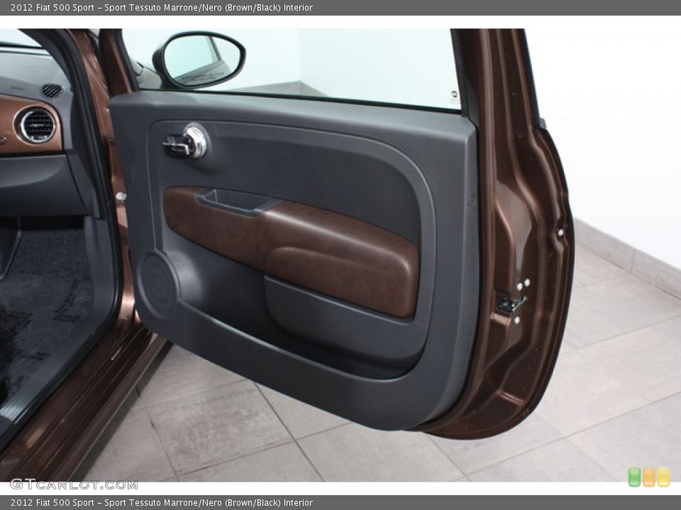 Sport Tessuto Marrone/Nero (Brown/Black) Interior Door Panel for the 2012 Fiat 500 Sport #68499597