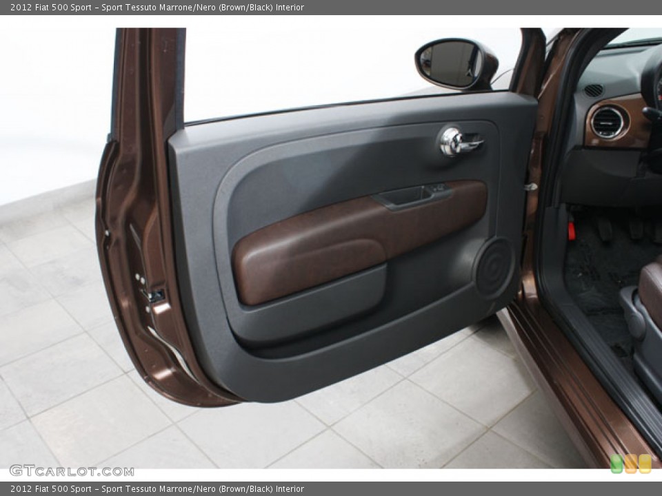 Sport Tessuto Marrone/Nero (Brown/Black) Interior Door Panel for the 2012 Fiat 500 Sport #68499604