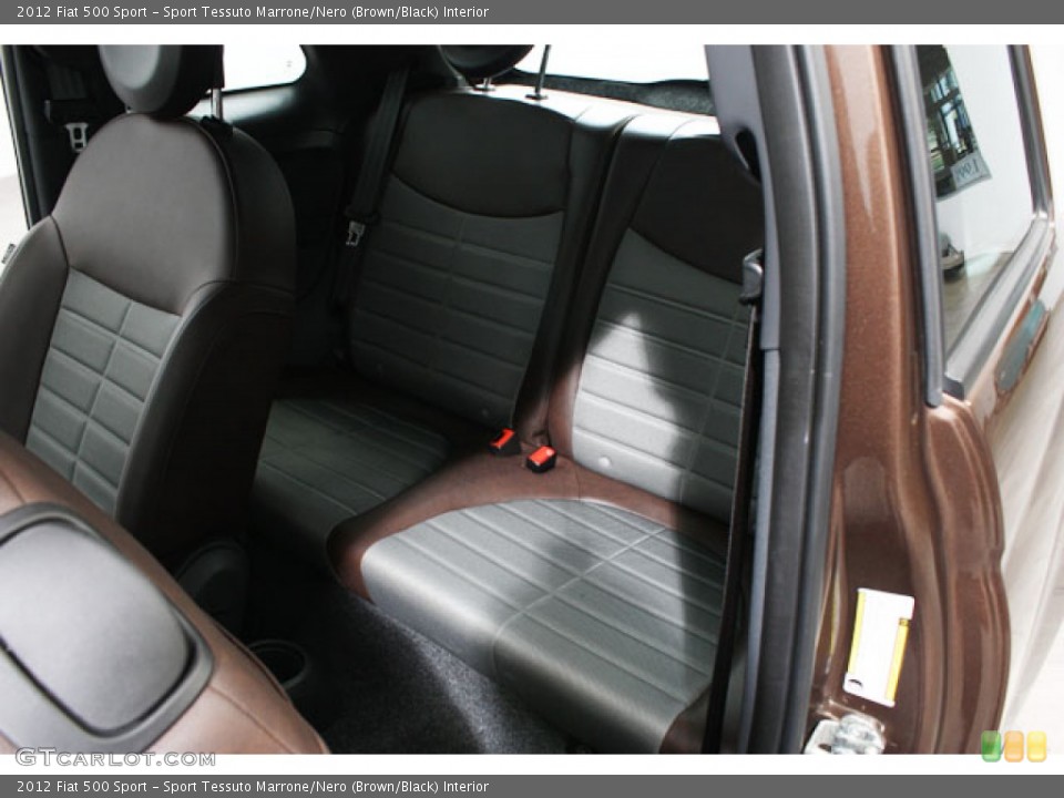 Sport Tessuto Marrone/Nero (Brown/Black) Interior Rear Seat for the 2012 Fiat 500 Sport #68499628