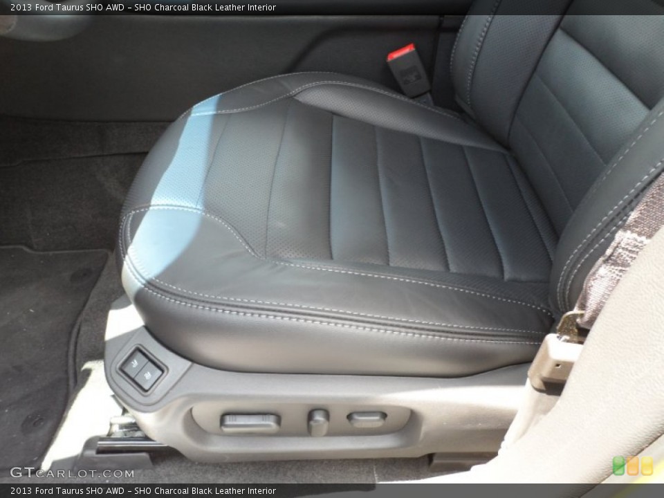 SHO Charcoal Black Leather Interior Front Seat for the 2013 Ford Taurus SHO AWD #68500708