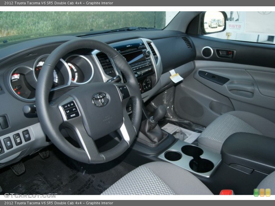 Graphite Interior Prime Interior for the 2012 Toyota Tacoma V6 SR5 Double Cab 4x4 #68503420