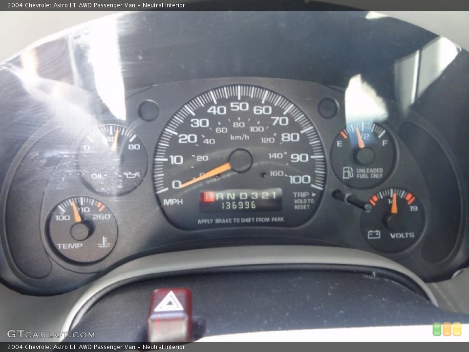Neutral Interior Gauges for the 2004 Chevrolet Astro LT AWD Passenger Van #68506351