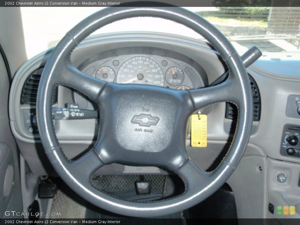 Medium Gray Interior Steering Wheel for the 2002 Chevrolet Astro LS Conversion Van #68507353