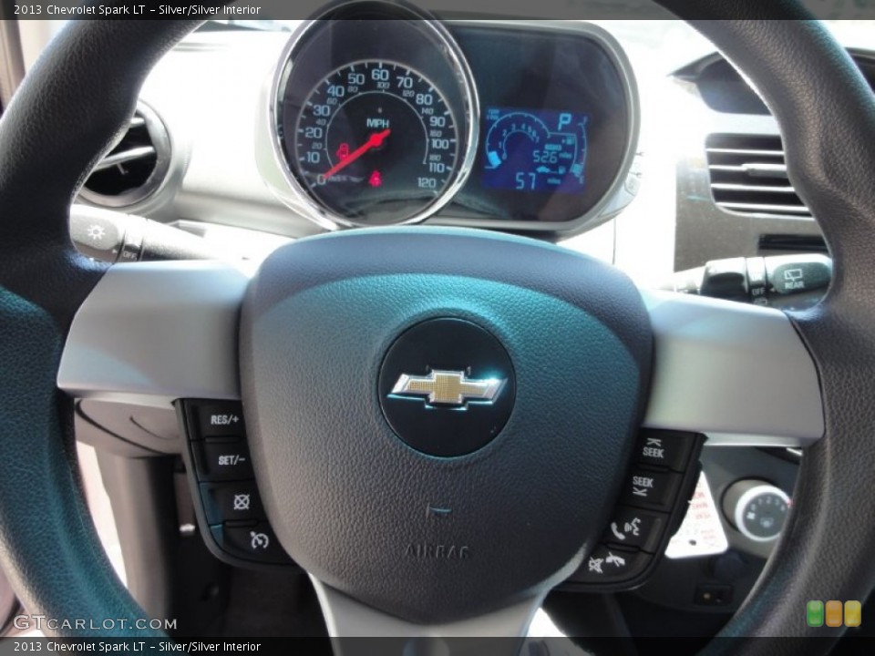 Silver/Silver Interior Steering Wheel for the 2013 Chevrolet Spark LT #68507632