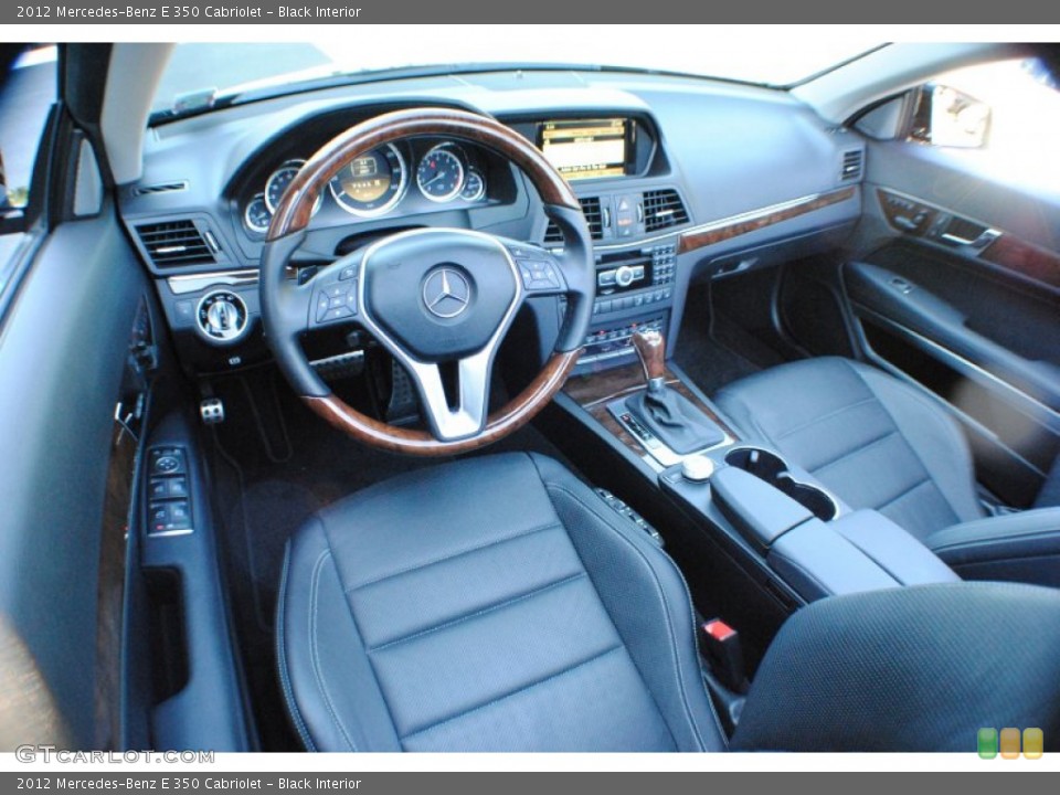Black 2012 Mercedes-Benz E Interiors