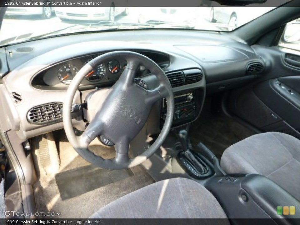 Agate Interior Prime Interior for the 1999 Chrysler Sebring JX Convertible #68510224