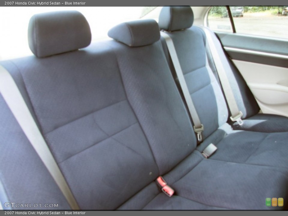 Blue Interior Rear Seat for the 2007 Honda Civic Hybrid Sedan #68510902