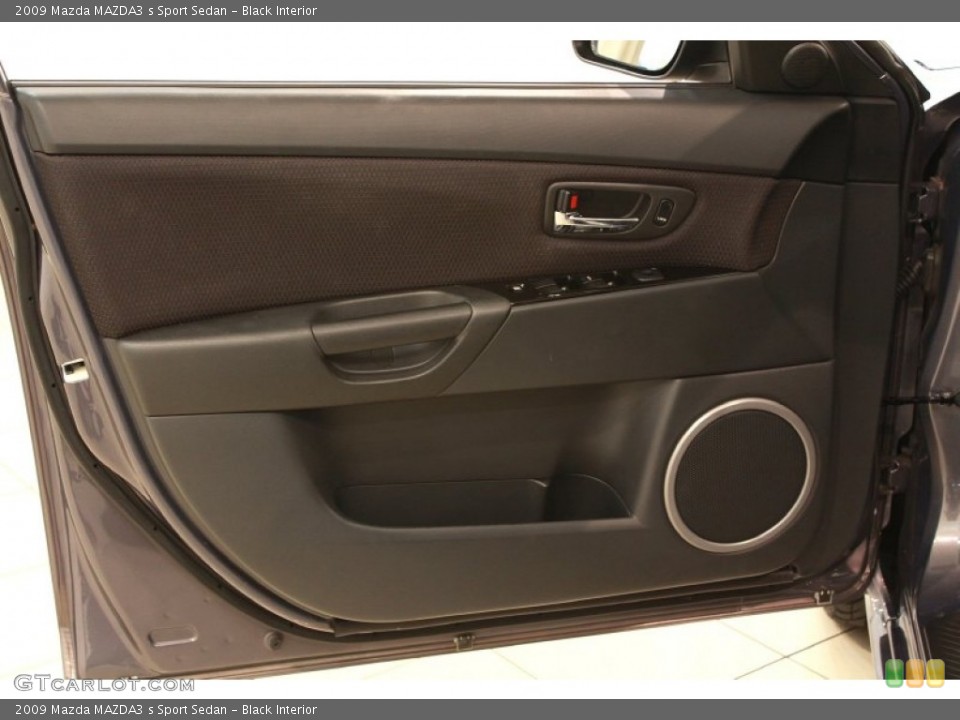 Black Interior Door Panel for the 2009 Mazda MAZDA3 s Sport Sedan #68516170