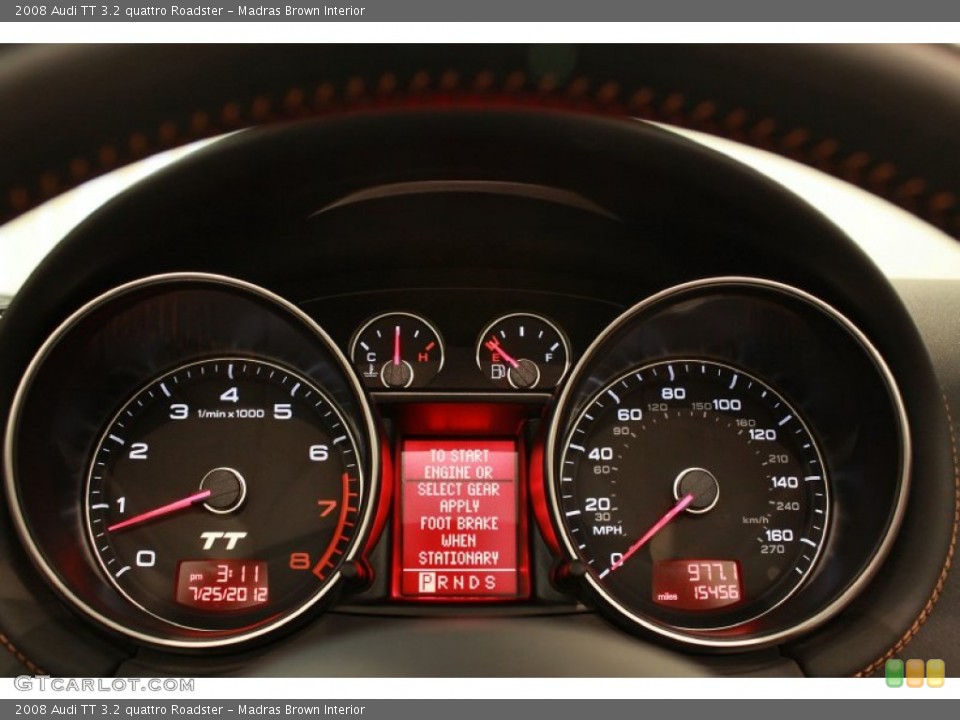 Madras Brown Interior Gauges for the 2008 Audi TT 3.2 quattro Roadster #68517004