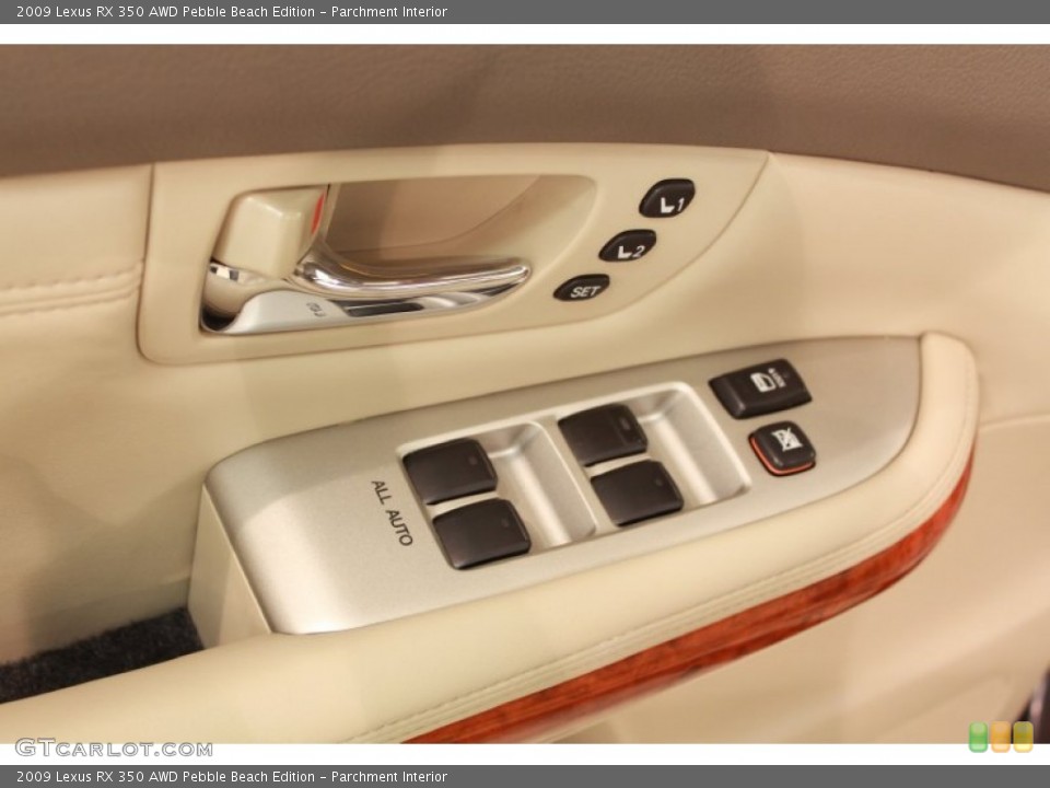 Parchment Interior Controls for the 2009 Lexus RX 350 AWD Pebble Beach Edition #68517205