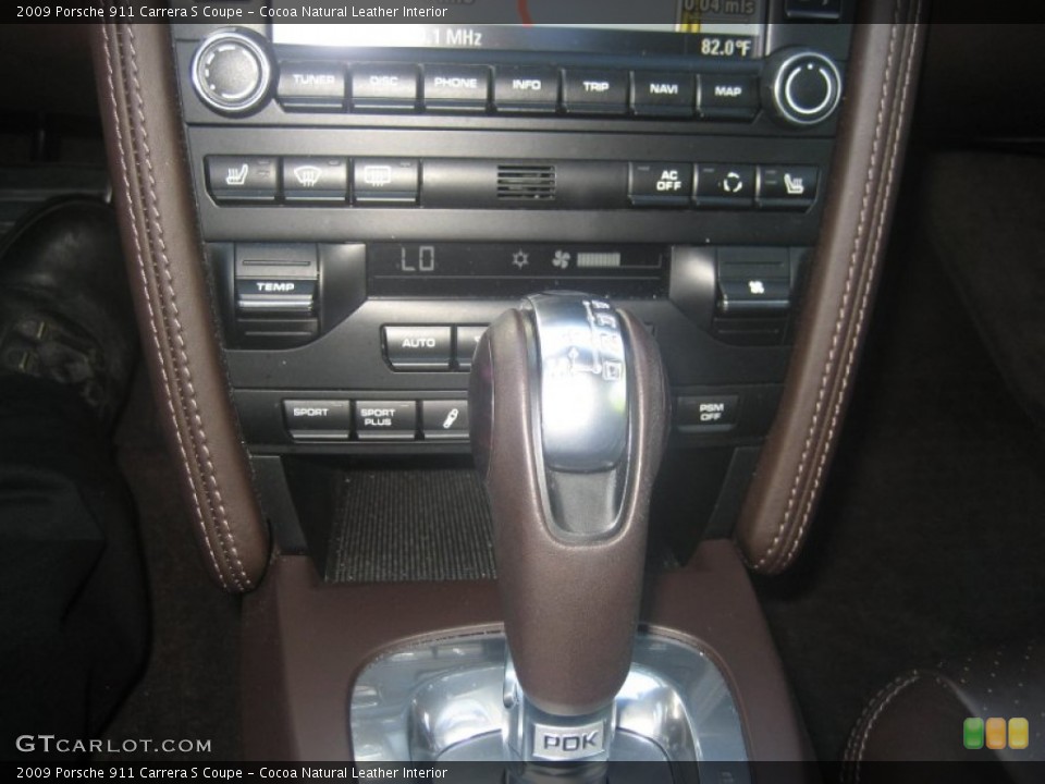 Cocoa Natural Leather Interior Transmission for the 2009 Porsche 911 Carrera S Coupe #68517838