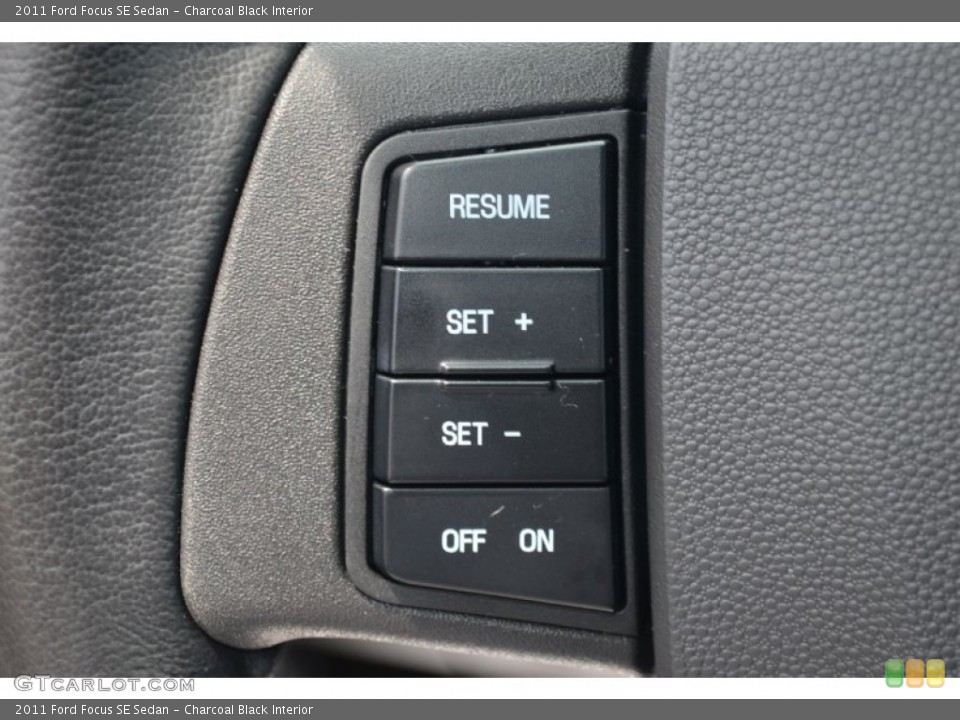 Charcoal Black Interior Controls for the 2011 Ford Focus SE Sedan #68518696