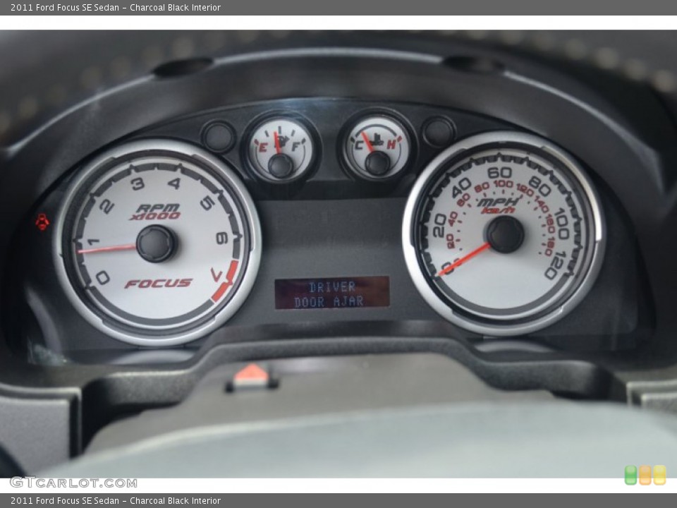 Charcoal Black Interior Gauges for the 2011 Ford Focus SE Sedan #68518702