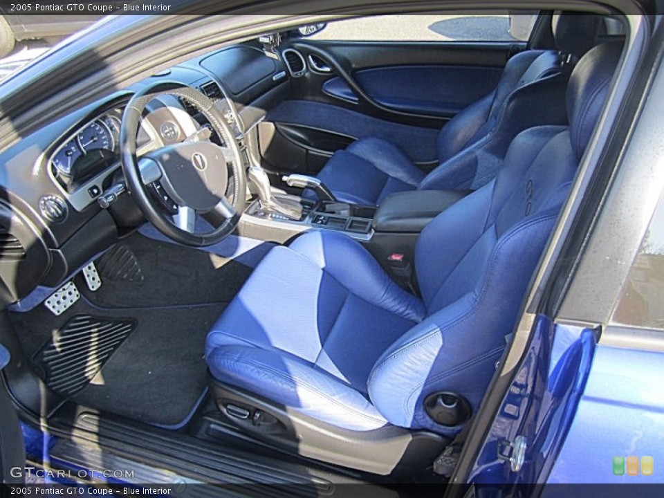 Blue Interior Prime Interior for the 2005 Pontiac GTO Coupe #68520094