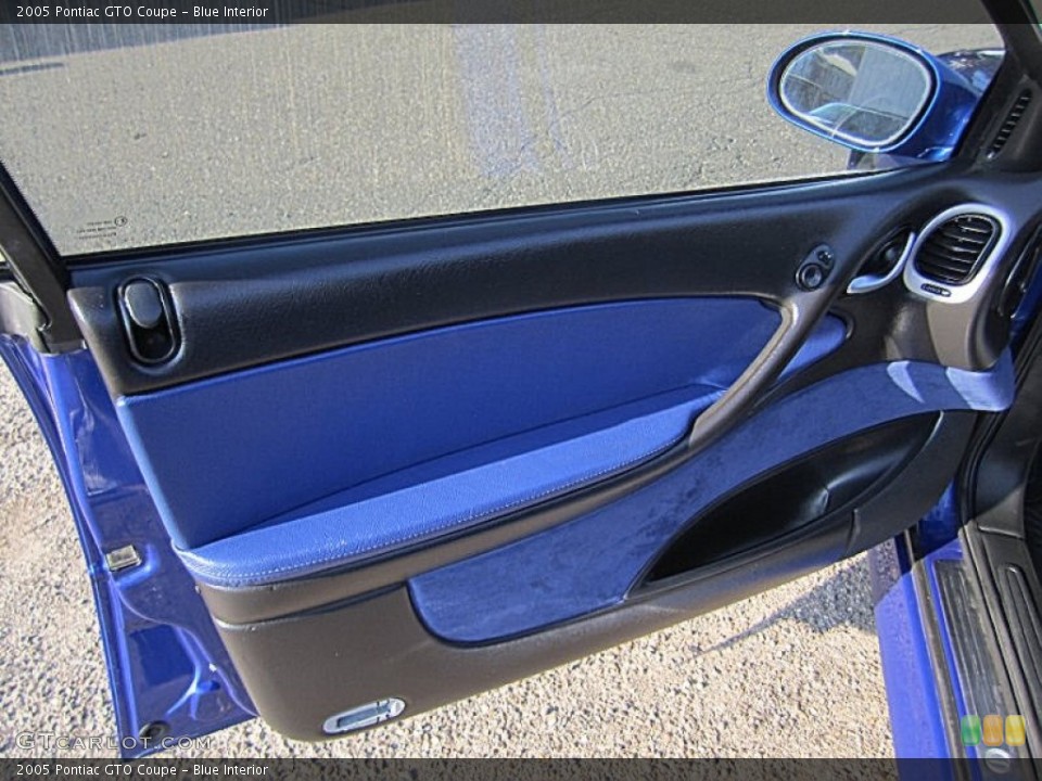 Blue Interior Door Panel for the 2005 Pontiac GTO Coupe #68520097