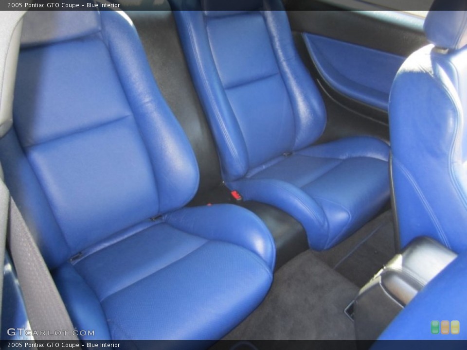 Blue Interior Rear Seat for the 2005 Pontiac GTO Coupe #68520106