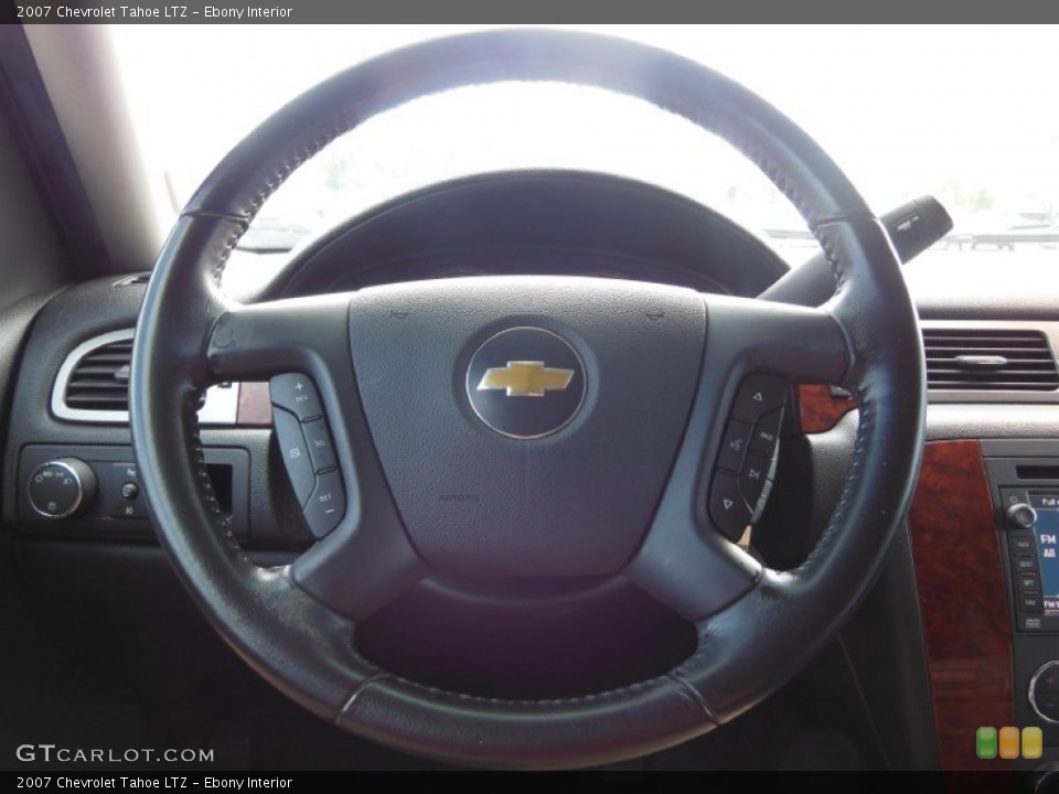 Ebony Interior Steering Wheel for the 2007 Chevrolet Tahoe LTZ #68521051