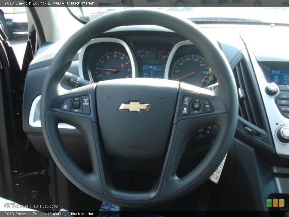 Jet Black Interior Steering Wheel for the 2013 Chevrolet Equinox LS AWD #68524086