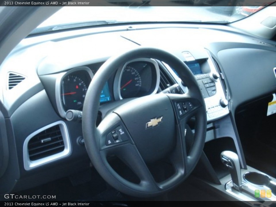 Jet Black Interior Steering Wheel for the 2013 Chevrolet Equinox LS AWD #68524183
