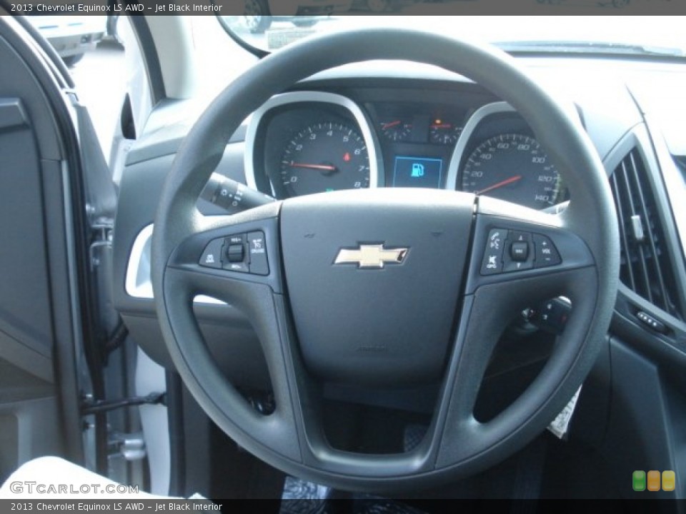 Jet Black Interior Steering Wheel for the 2013 Chevrolet Equinox LS AWD #68524240