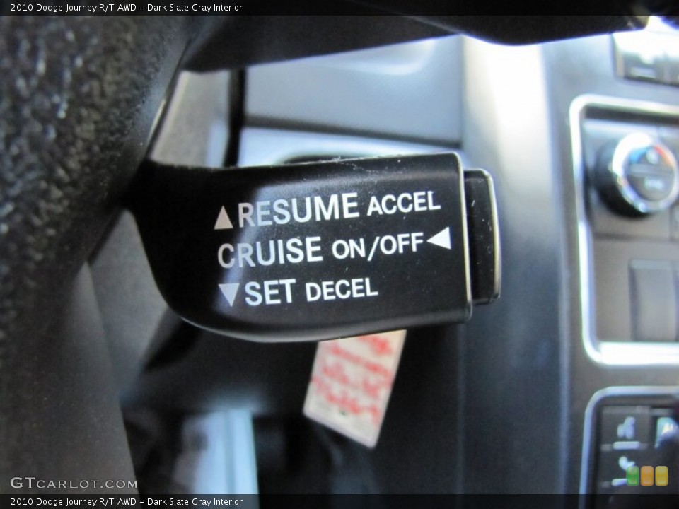 Dark Slate Gray Interior Controls for the 2010 Dodge Journey R/T AWD #68526730
